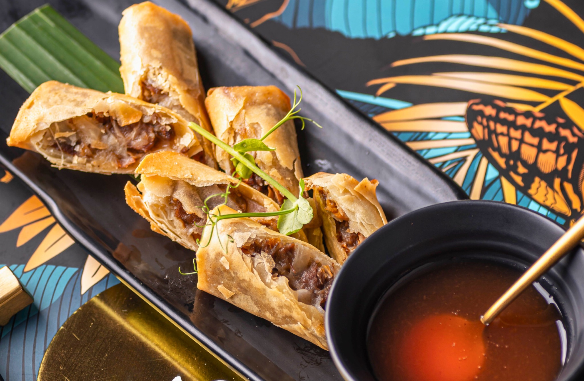 Crispy Duck Spring Rolls
